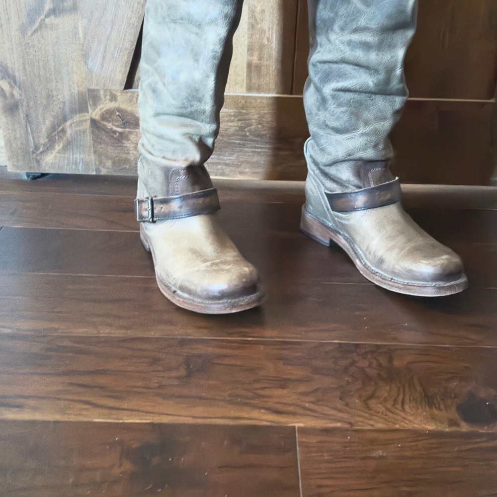 Freebird Brown Leather Knee-High Boots - Picture 3 of 4